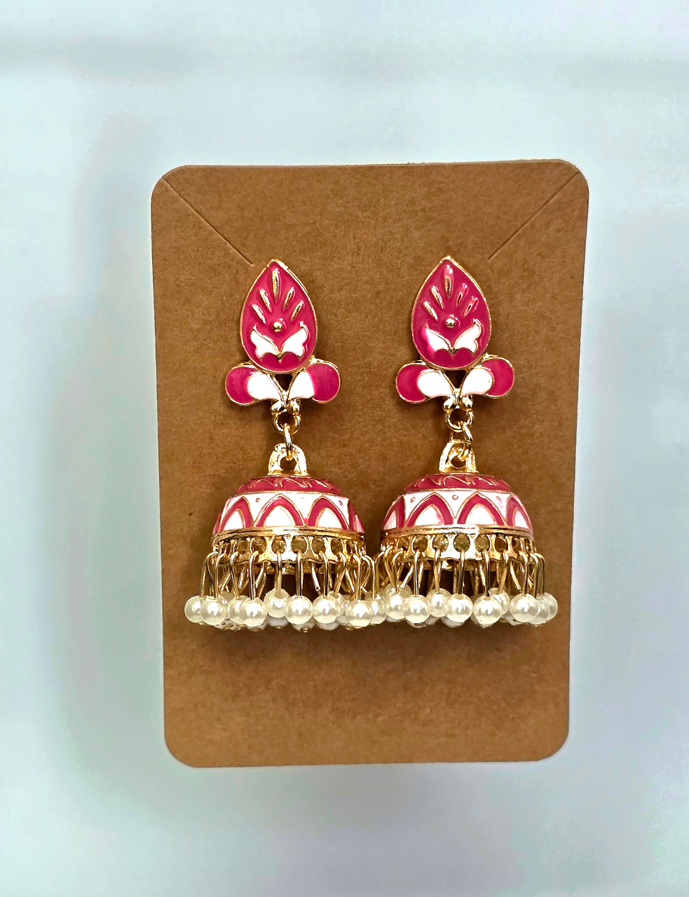 Pink Waterdrop Jumkas #1