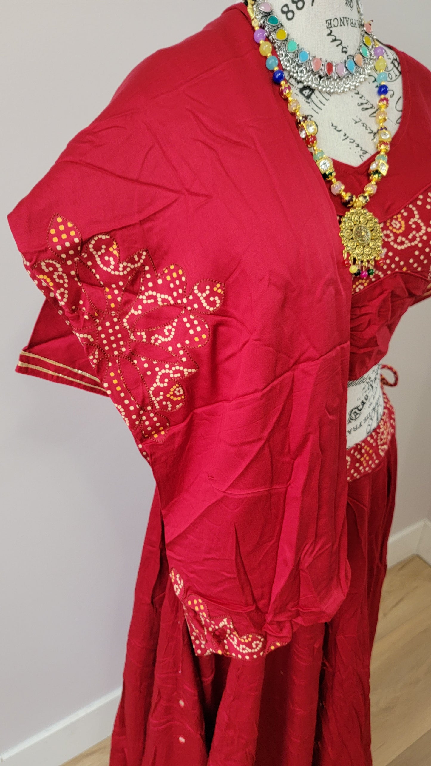 Dark Red Chaniyacholi
