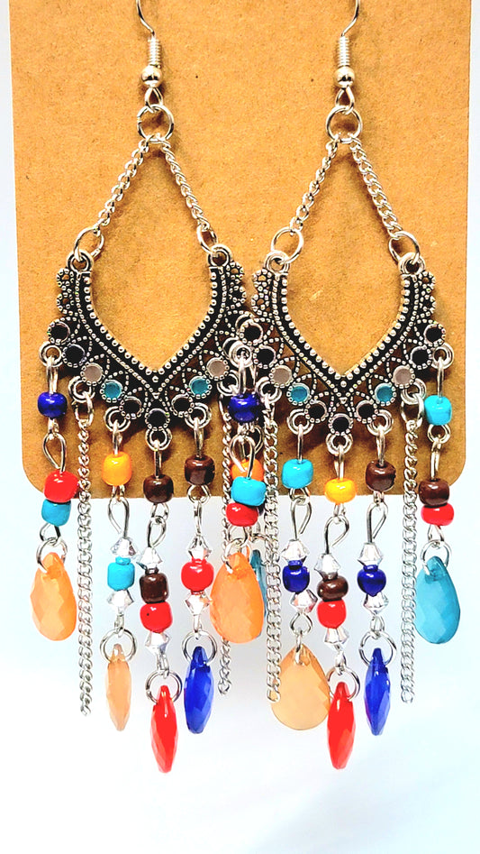 Rainbow Drops Earring