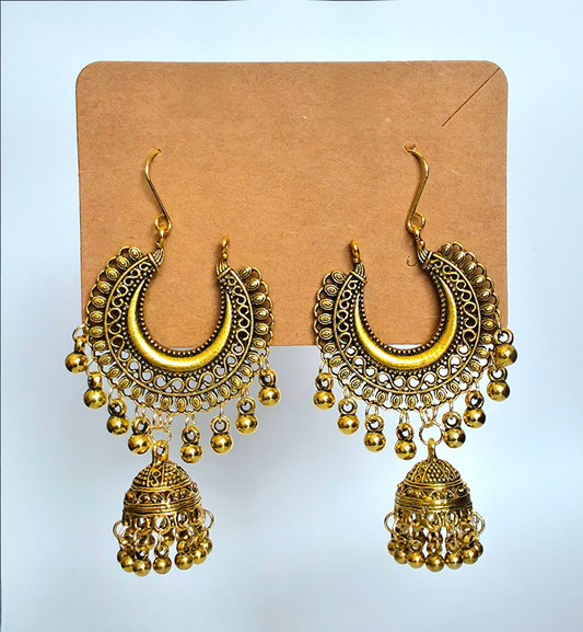 Elegant Golden Drop Earring #2