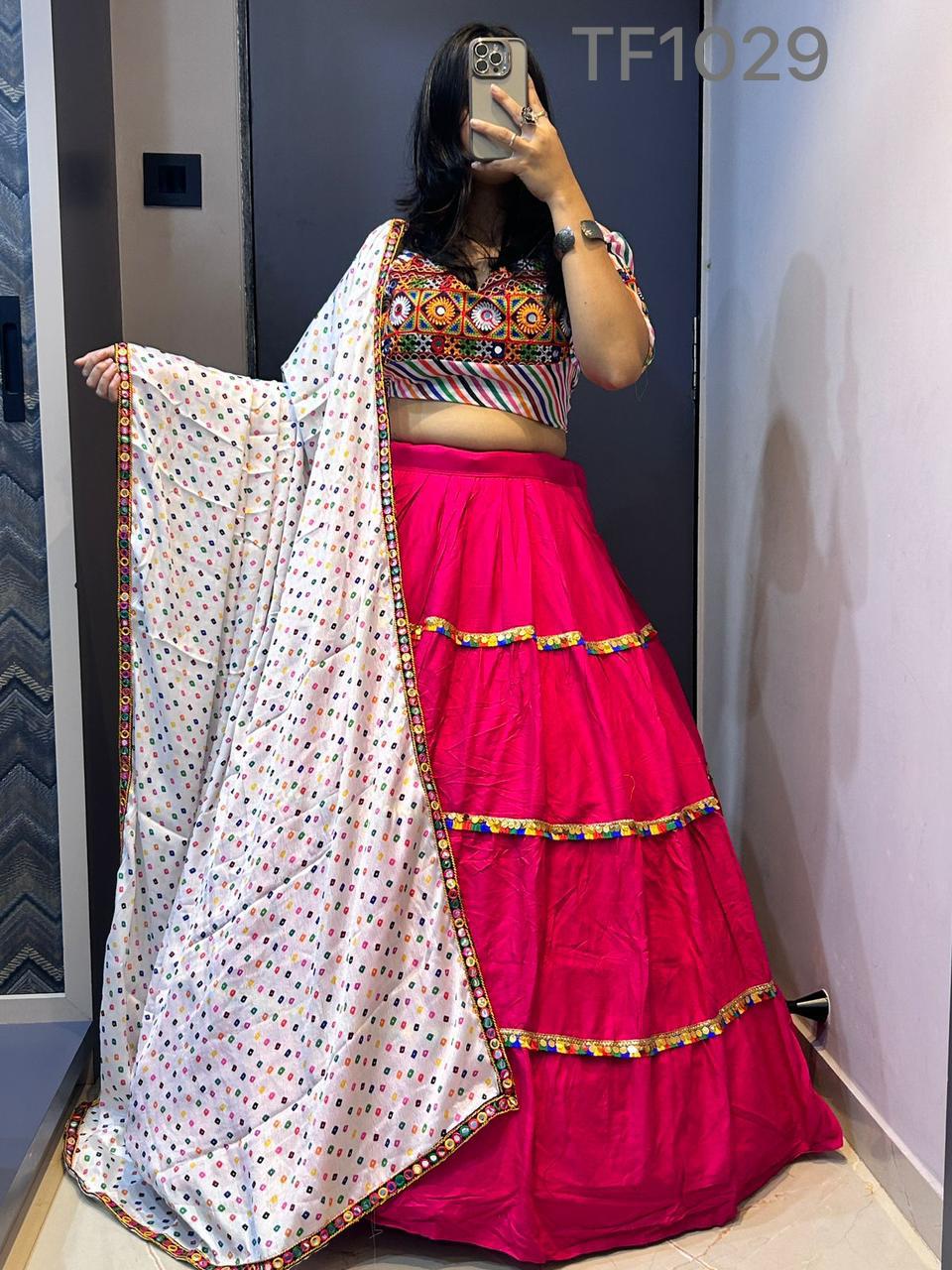 Color Option Lehenga With Dupatta