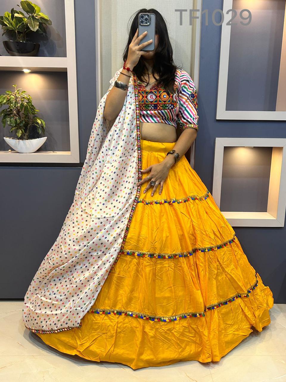 Color Option Lehenga With Dupatta